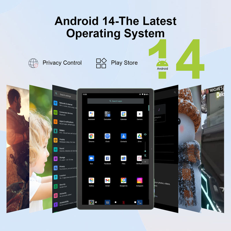C Idea más reciente 10.36 pulgadas de pantalla táctil Tablet Android con doble SIM CM10500 Plus verde