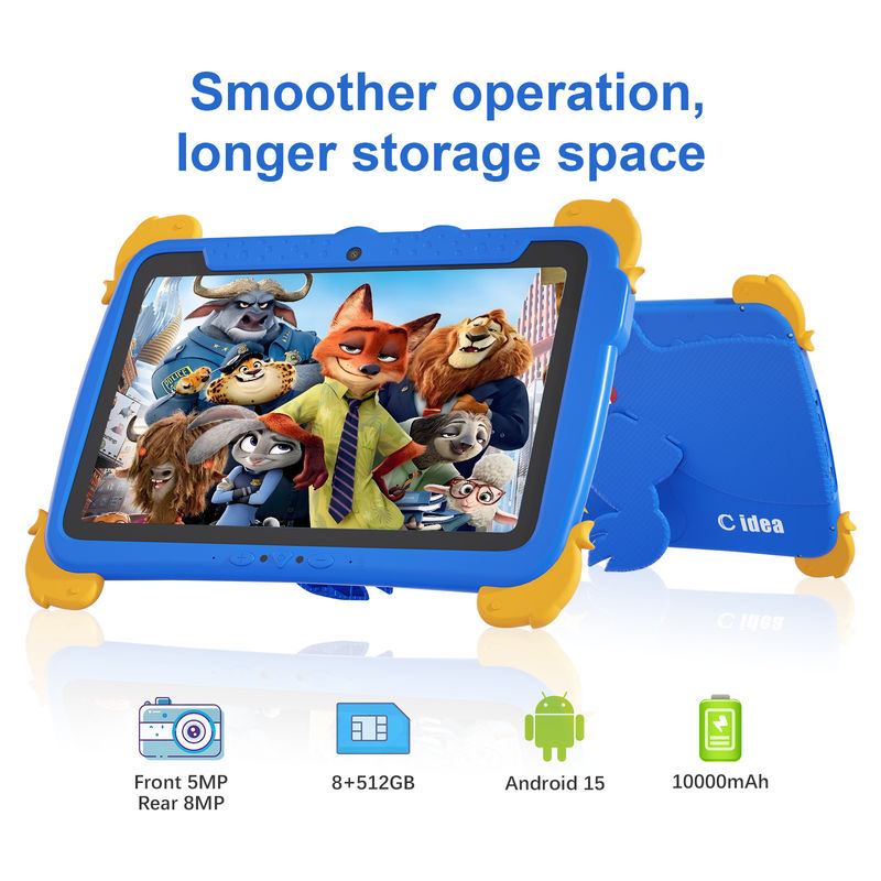 C idea 10.1-Inch Tablet Kidspad Android 15 Quad-Core Processor and Parental Controls CM10000plus