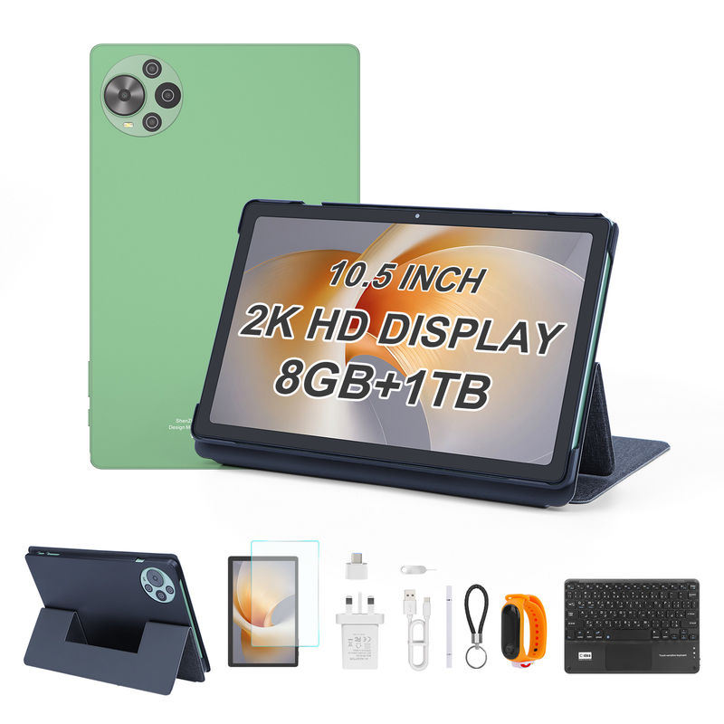 C Idea más reciente pantalla táctil de 10,5 pulgadas Tablet Android con doble SIM CM10500 Plus verde