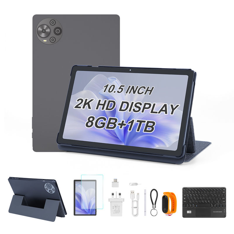 C Idea 10.5 pulgadas Tablet PC 2K pantalla más reciente Android Tablet para estudiantes Cm10500 Plus Gris