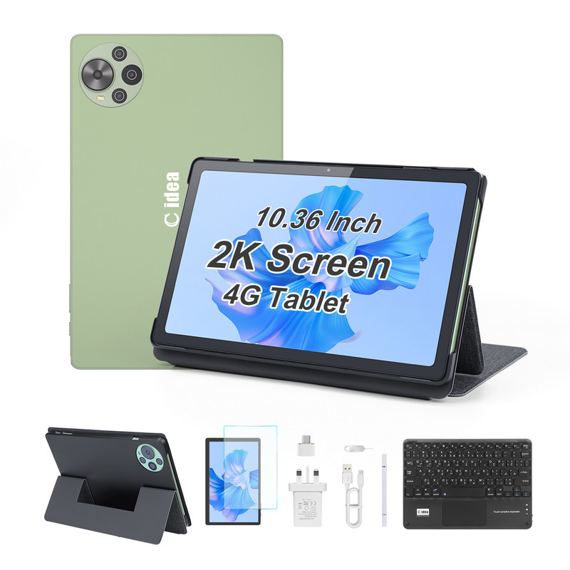 Tableta C idea de 10.36 pulgadas con Android 14, tableta educativa para estudiantes con funcionalidad de doble SIM