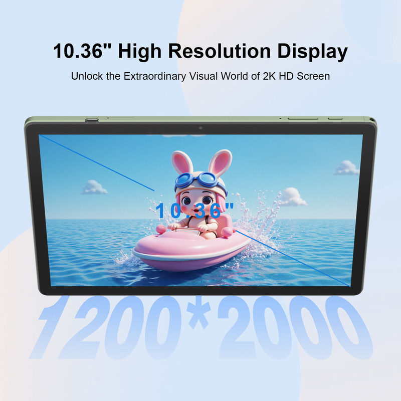Tableta C idea de 10.36 pulgadas con Android 14, tableta educativa para estudiantes con funcionalidad de doble SIM