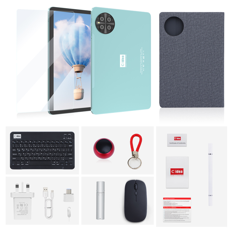 C Idea Tablet de 10,1 pulgadas MTK CPU WIFI Tablet Android con 2 SIM soporte CM8800plus azul