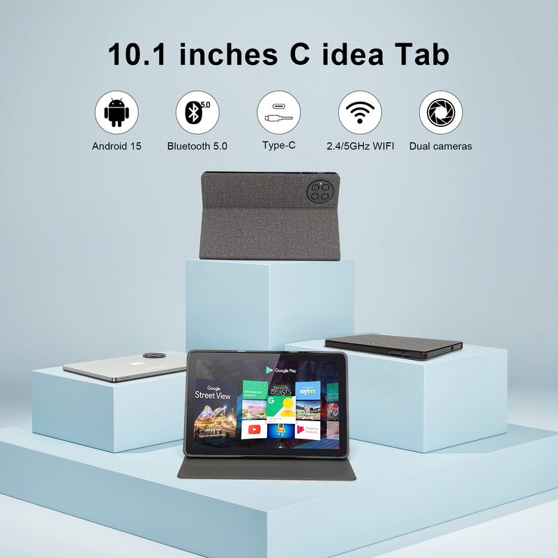 C Idea 10.1 pulgadas Tablet SIM WIFI Android Tablet con lápiz CM8800plus plata