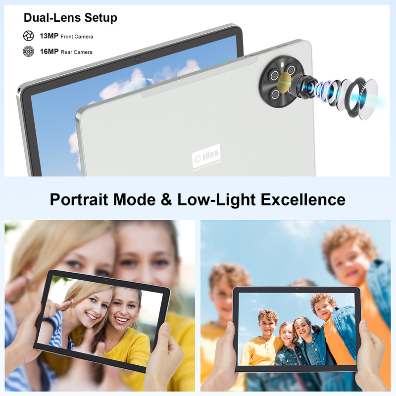 C Idea 10.1 pulgadas Tablet SIM WIFI Android Tablet con lápiz CM8800plus plata