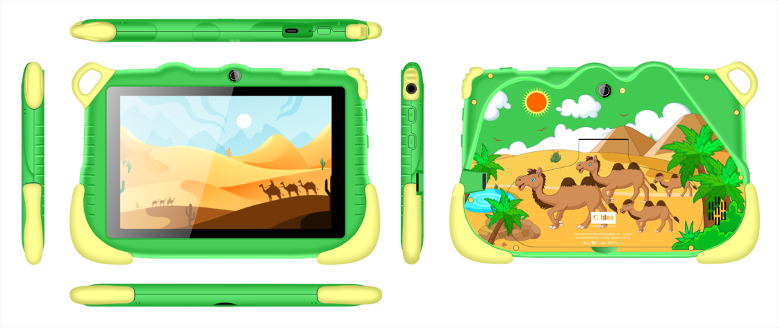 Las tabletas más recientes C Idea 6+128GB Android 12 Tablet Kidspad con APP Educativo CM85 verde