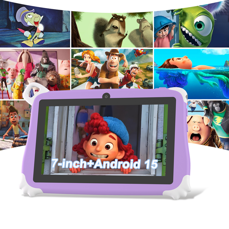 C Idea Android 15 Tablet para niños 8+256GB Tablet educativo Kidspad con APP amigable CM86 púrpura