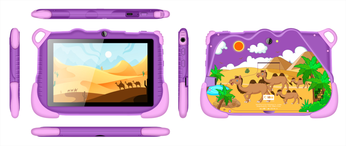 Las tabletas más recientes C Idea 6+128GB Android 12 Tablet Kidspad con APP educativo CM85 púrpura