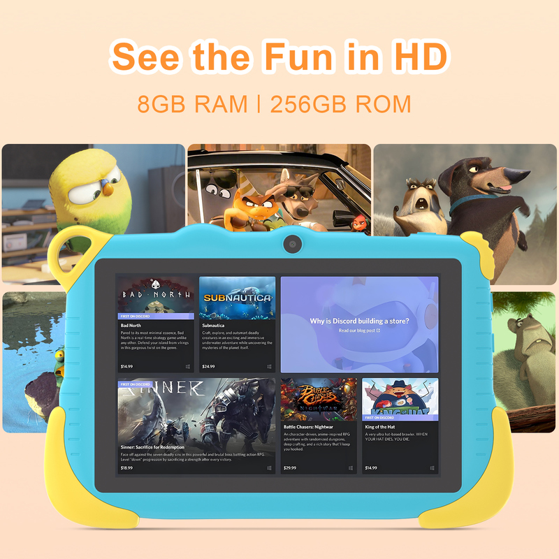 C Idea Tableta inteligente educativa Android 15 de 7 pulgadas para estudiantes CM78 azul