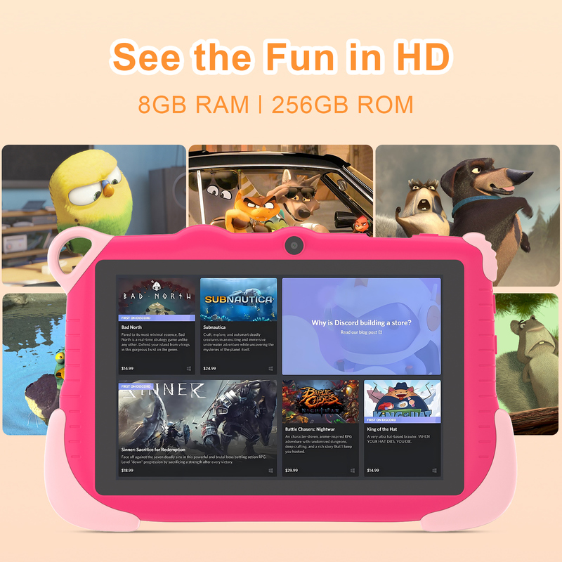 C Idea 7 pulgadas Android 15 tableta inteligente educativa para estudiantes CM78 rosa