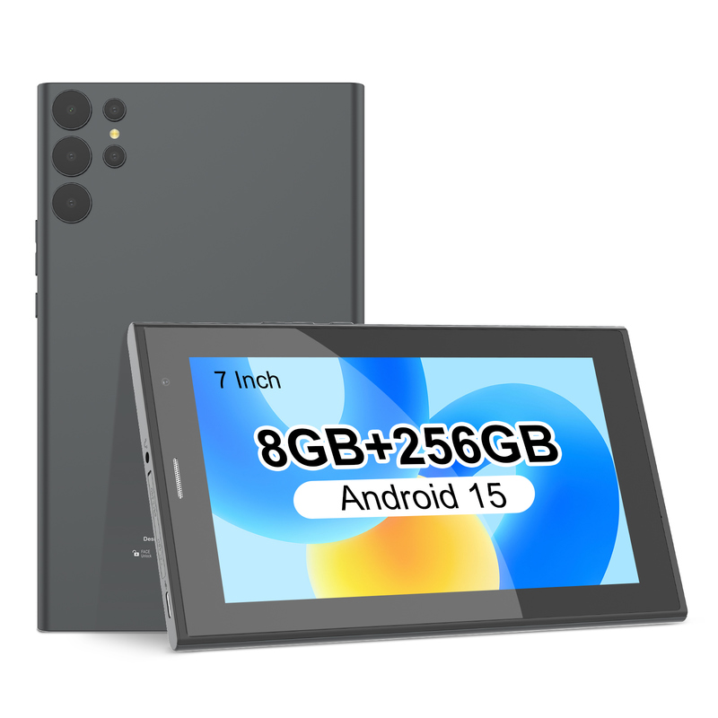 Tableta C idea de 7 pulgadas con Wifi, funda, almacenamiento de 8+256GB, procesador de cuatro núcleos, pantalla táctil IPS 600x1024 CM524 gris