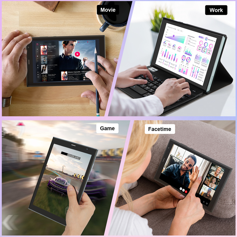 Tableta C idea de 8 pulgadas con Wifi, 8+512GB de almacenamiento, procesador de cuatro núcleos, pantalla táctil IPS 800x1280, verde CM824
