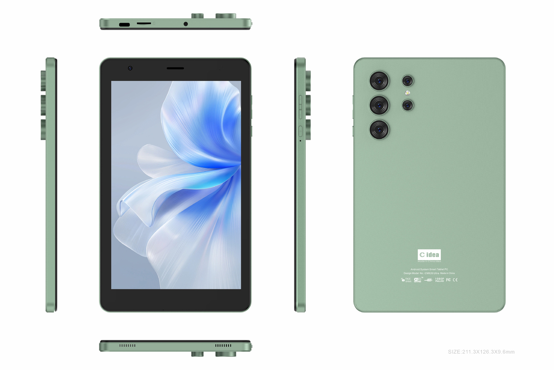 C idea Tablet Wifi de 8 pulgadas con 8 + 512 GB de almacenamiento MTK6737 Cuad Core Procesador 800x1280 IPS Pantalla táctil CM826