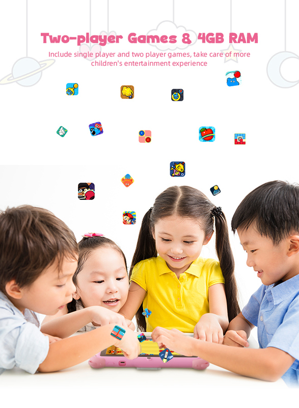 C Idea 7 pulgadas Android 14 tableta inteligente educativa para estudiantes CM88 rosa