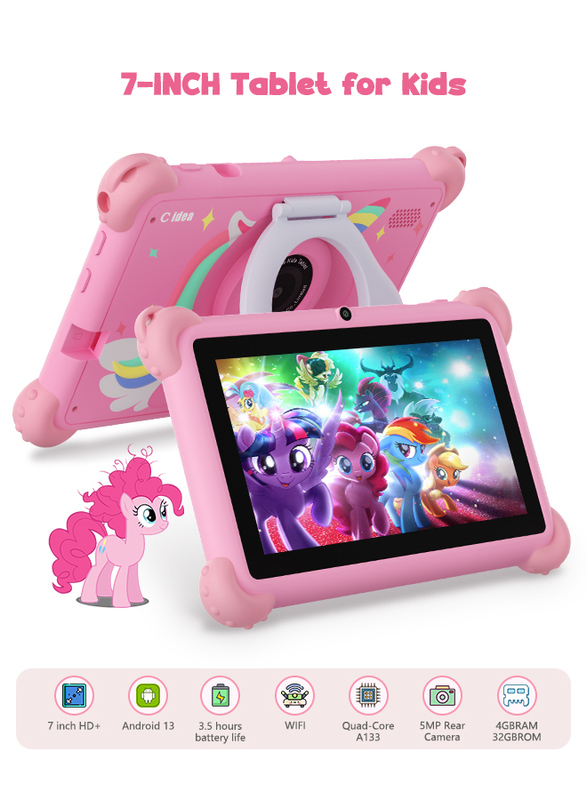 C Idea 7 pulgadas Android 14 tableta inteligente educativa para estudiantes CM88 rosa