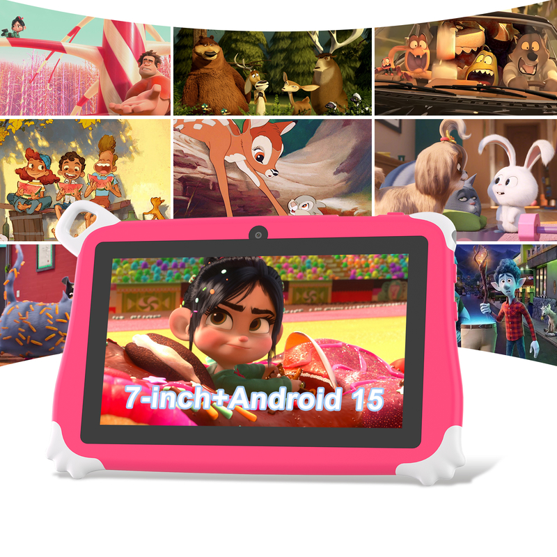 C Idea Android 15 Tablet para niños 8+256GB Tablet educativo Kidspad con APP amigable CM86 rosa