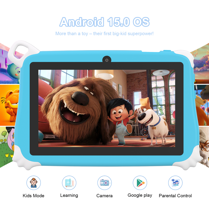 C Idea Android 15 Tablet para niños 8+256GB Tablet educativo Kidspad con APP amigable CM86 azul