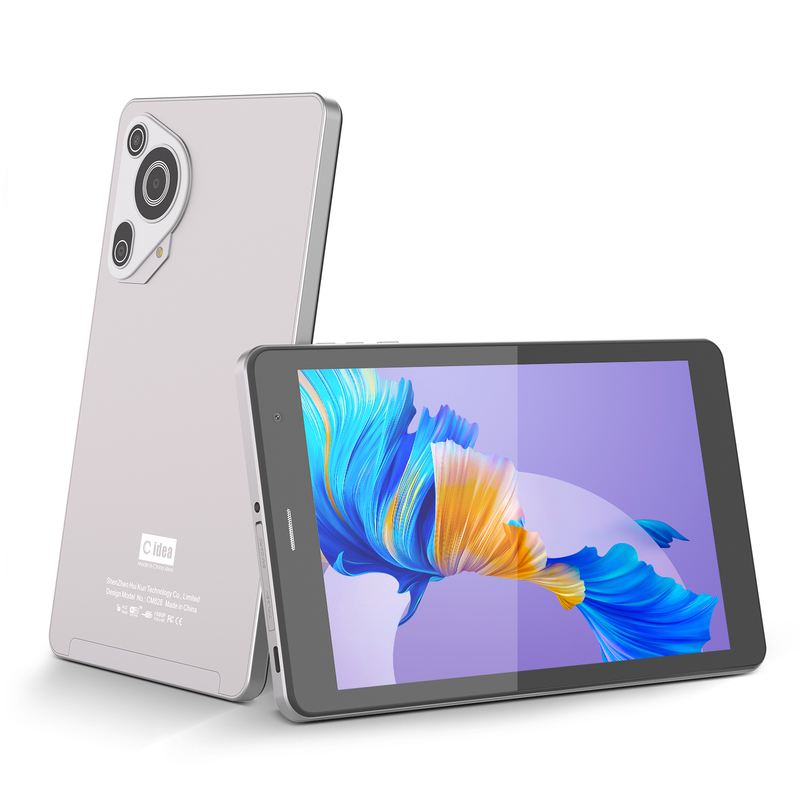 C idea Youth plata 8 pulgadas Tablet Android 15 con ranura para tarjetas tf, WiFi, 8GB + 512GB, 800 * 1280 IPS incell CM828