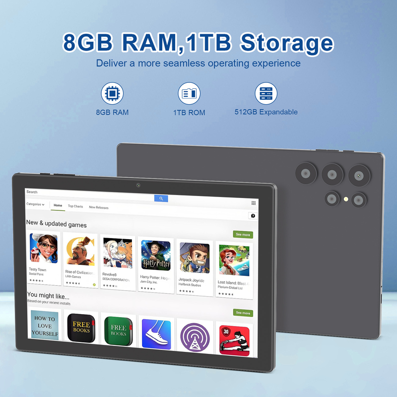 C idea 10.1 pulgadas Android WiFi pantalla táctil Tablet PC con 5G LET teclado CM8900plus