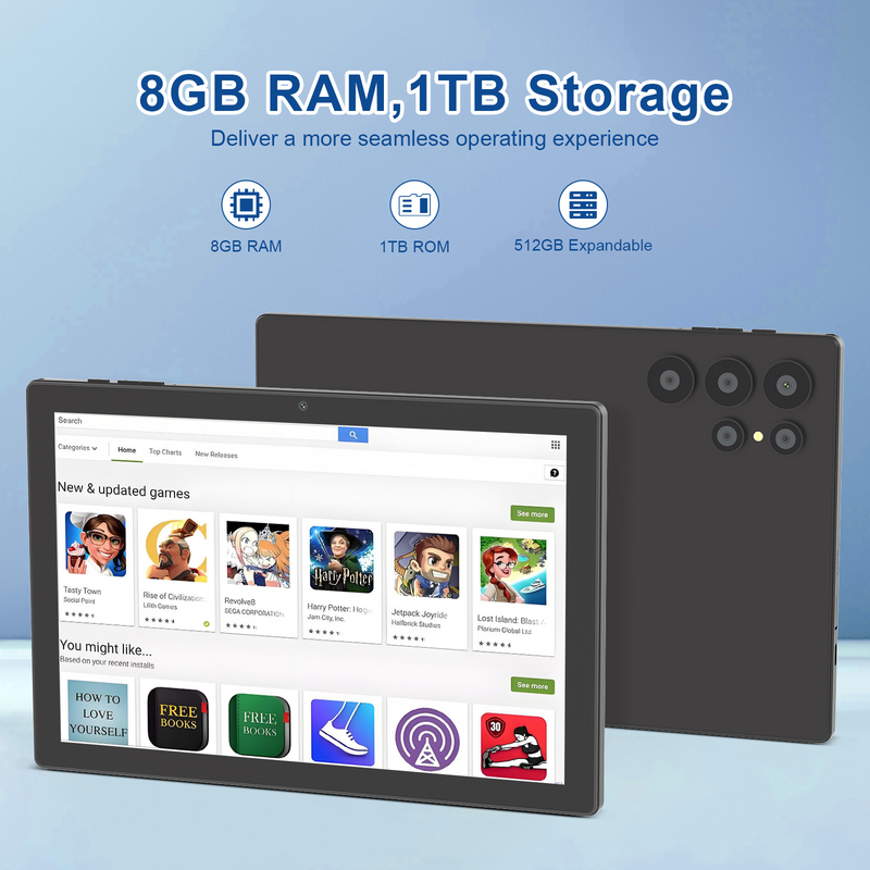 C idea 10.1 pulgadas Android WiFi pantalla táctil Tablet PC con 5G LET teclado CM8900plus