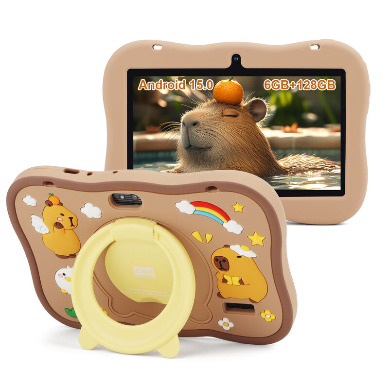 C idea Youth Tablet de 7 pulgadas Android 15 con ranura para tarjetas tf, WiFi, 6GB + 128GB, 1024 * 600 IPS incell CM66