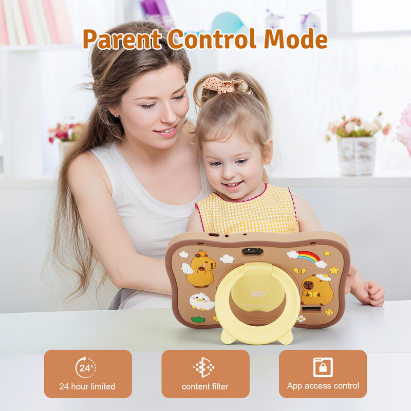 C idea Youth Tablet de 7 pulgadas Android 15 con ranura para tarjetas tf, WiFi, 6GB + 128GB, 1024 * 600 IPS incell CM66