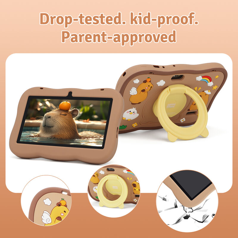 C idea Youth Tablet de 7 pulgadas Android 15 con ranura para tarjetas tf, WiFi, 6GB + 128GB, 1024 * 600 IPS incell CM66