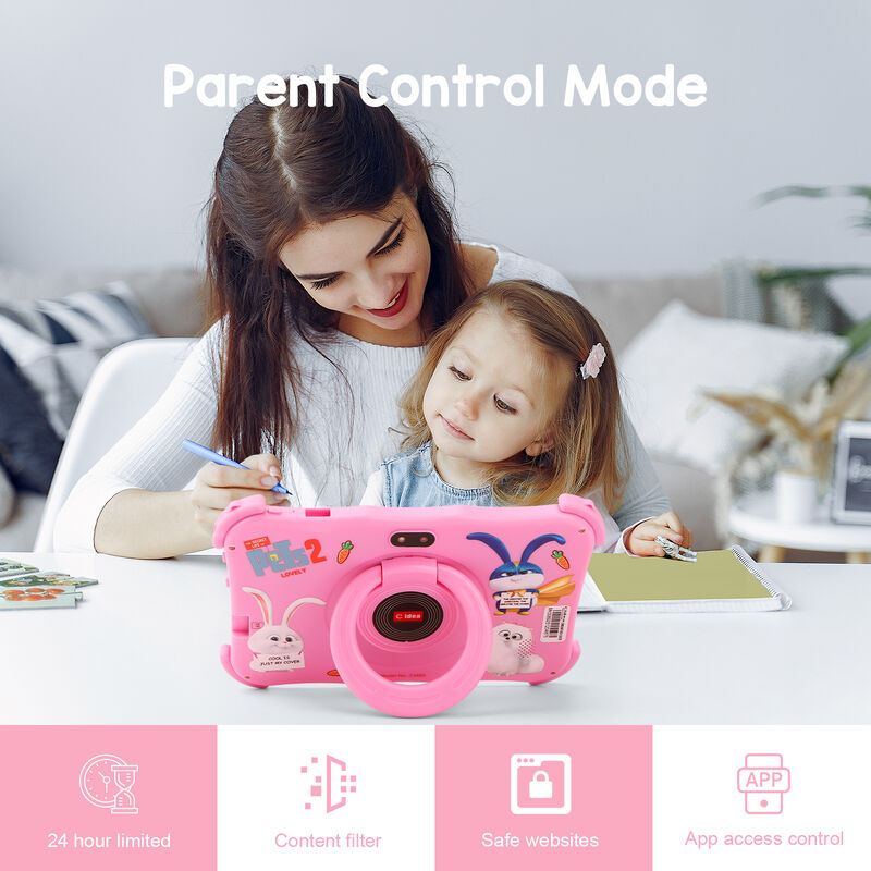 C idea Youth Tableta de 7 pulgadas Android 16 con ranura para tarjeta TF, WiFi, 8GB + 256GB, 1024*600 CM89