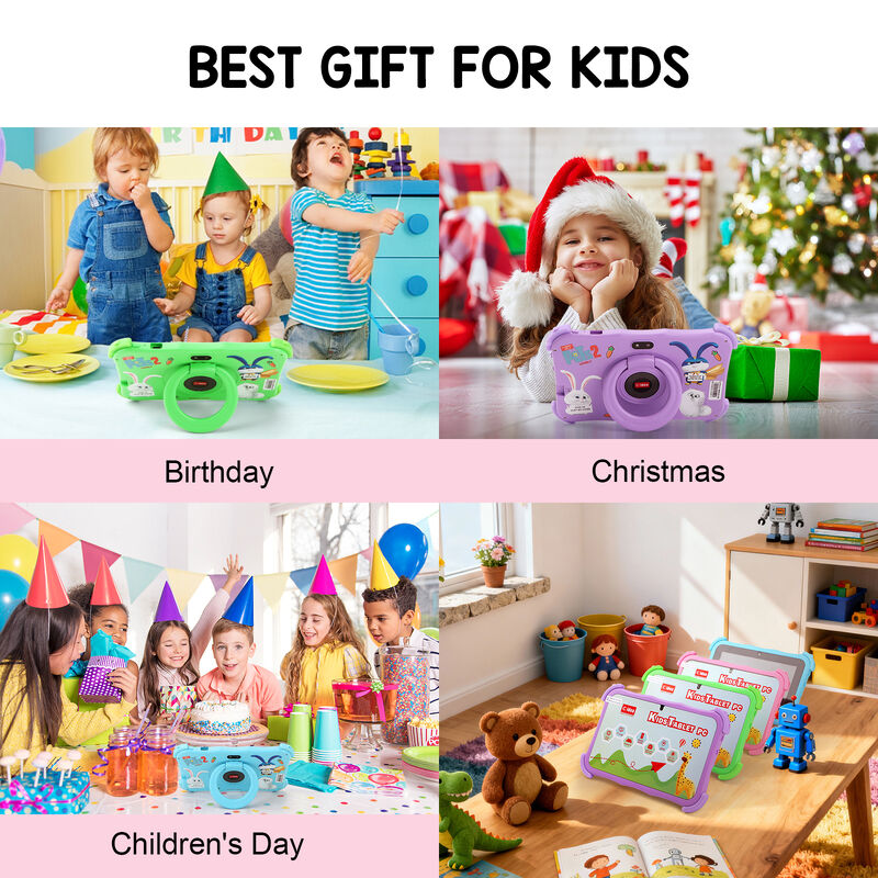 C idea Youth Tableta de 7 pulgadas Android 16 con ranura para tarjeta TF, WiFi, 8GB + 256GB, 1024*600 CM89