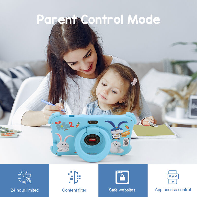 C idea Youth Tableta de 7 pulgadas Android 16 con ranura para tarjeta TF, WiFi, 8GB + 256GB, 1024*600 CM89