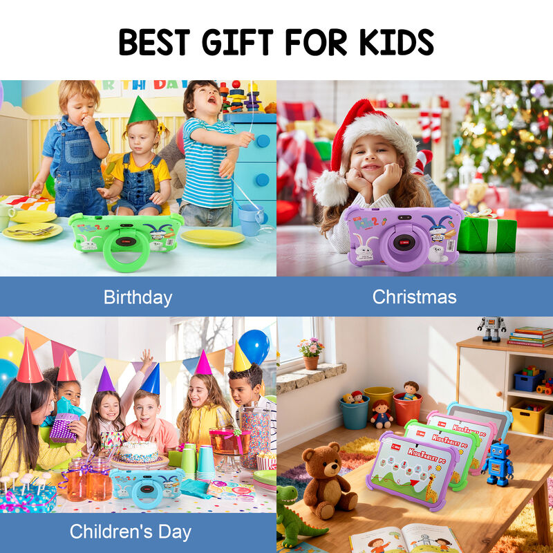 C idea Youth Tableta de 7 pulgadas Android 16 con ranura para tarjeta TF, WiFi, 8GB + 256GB, 1024*600 CM89