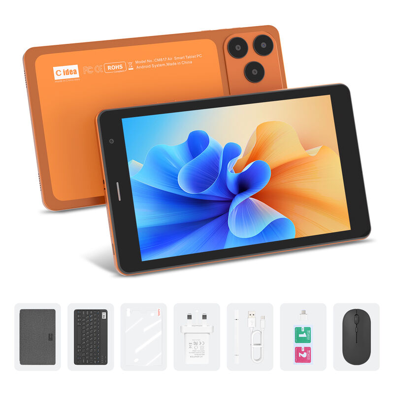 C idea 7 pulgadas Wifi Tablet con funda 8+256GB Almacenamiento Procesador Quad Core Pantalla táctil IPS 600x1024 CM517 air