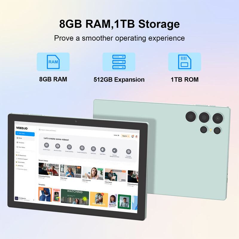 C Idea 10 pulgadas Android Tablet CPU Snapdragon con Teclado para Estudiante CM9000ultra Verde
