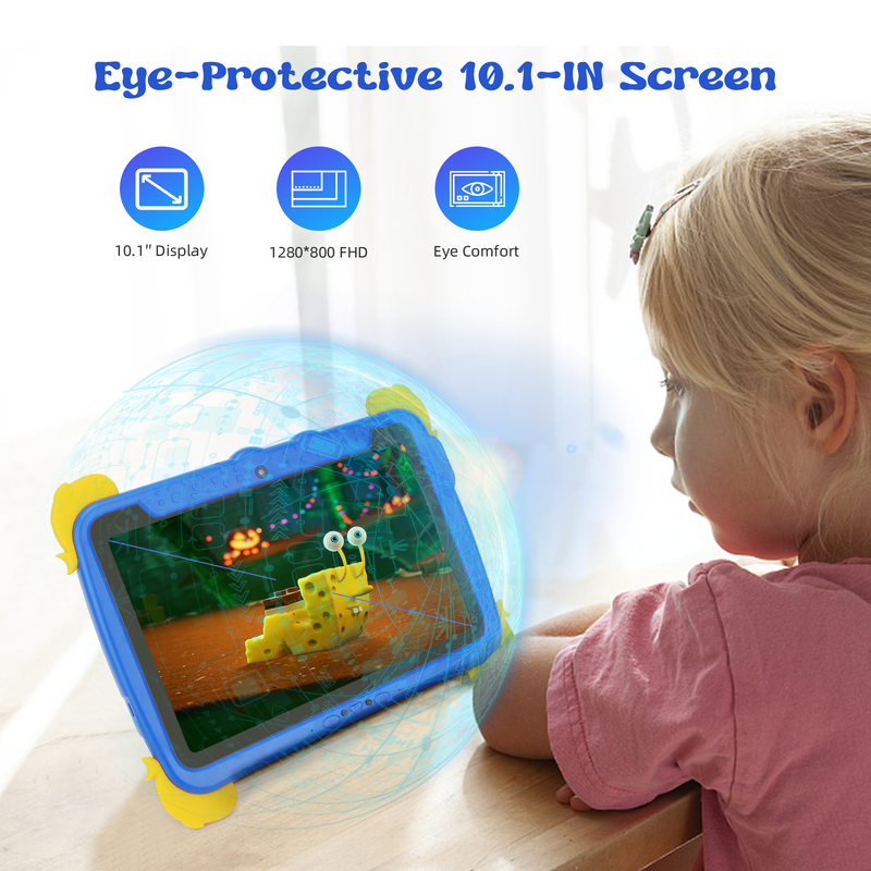Tableta Android C Idea de 10.1 pulgadas, 4GB de RAM, 64GB de ROM, Tablet Kidspad P1100