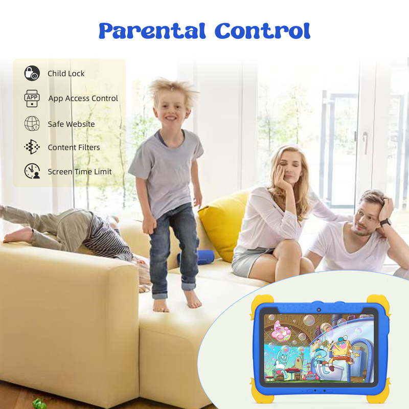 Tableta Android C Idea de 10.1 pulgadas, 4GB de RAM, 64GB de ROM, Tablet Kidspad P1100