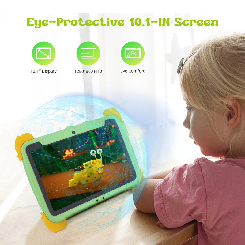 Tableta Android C Idea de 10.1 pulgadas, 4GB de RAM, 64GB de ROM, Tablet Kidspad P1100