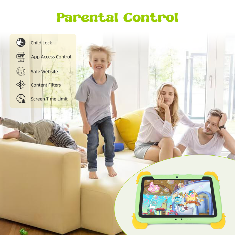 Tableta Android C Idea de 10.1 pulgadas, 4GB de RAM, 64GB de ROM, Tablet Kidspad P1100