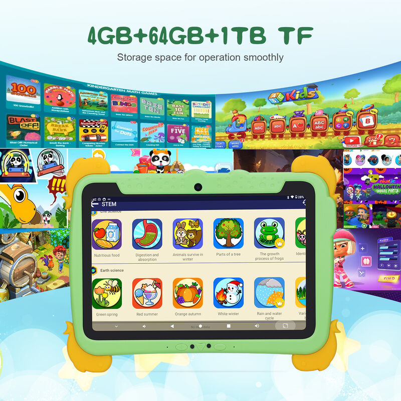 C idea Kids Tab 10.1 pulgadas Android 13 Tablet para niños 4GB RAM 64GB ROM Protección ocular pantalla táctil para niños de 3-8 años
