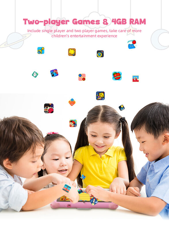 C Idea Tablet para niños de 7 pulgadas, aspecto exquisito y carcasa protectora incorporada Resistencia y durabilidad para la educación del niño CM88