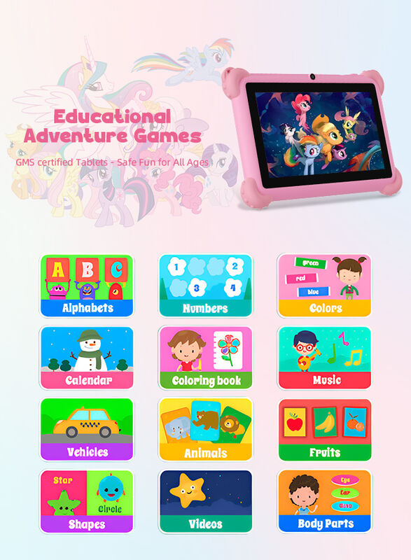 C Idea Tablet para niños de 7 pulgadas, aspecto exquisito y carcasa protectora incorporada Resistencia y durabilidad para la educación del niño CM88