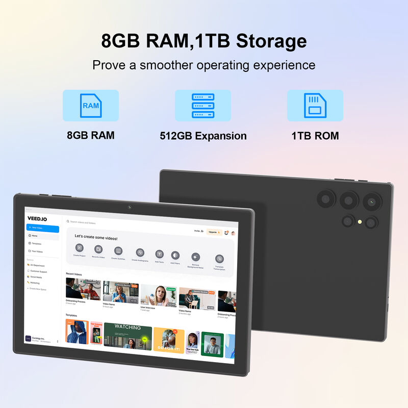 C Idea CM9000 Ultra 10,1 pulgadas Tablet PC Android 16 Octa Core Procesador Qualcomm Pantalla capacitiva HD para uso profesional con teclado